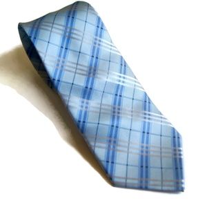 NEW Brand Q Italy Men Green Plaid Necktie